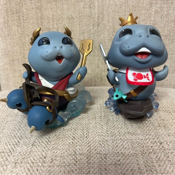 Funko Riot Games Tft Little Legend River Sprite Chef & Narwhal Figure Limited Ed - Picture 1 of 12